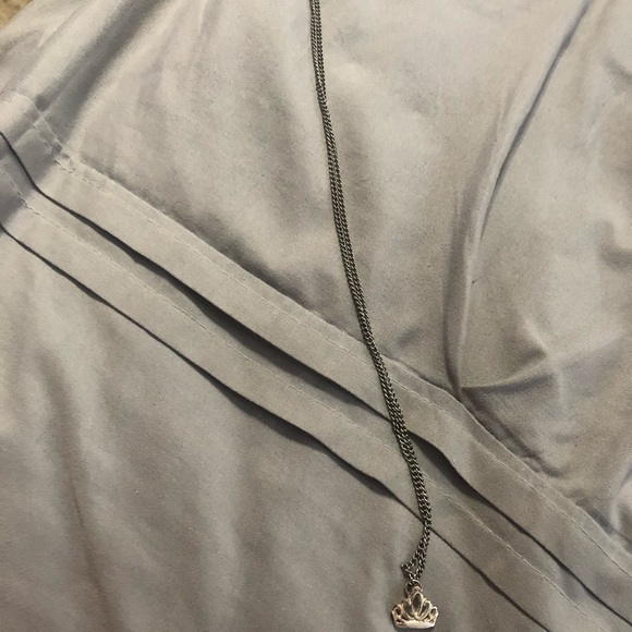 Silver Princess Crown Necklace - Picture 1 of 2